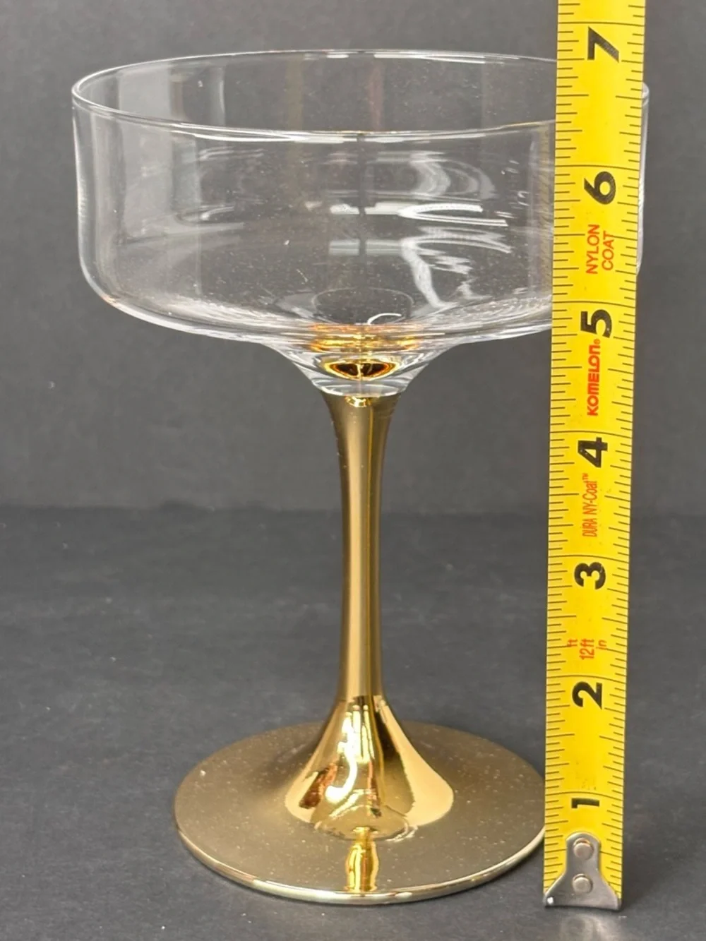 Anthropologie NIB 2 Pack Zaza Honey Luster Stemless Martini Glasses Iridescent